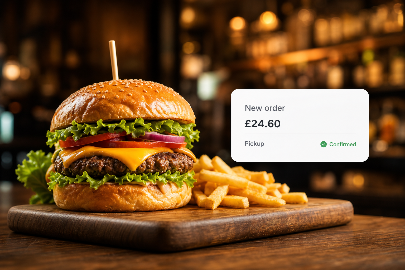 Restaurant burger order